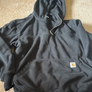 Carhartt rain defender quarter zip sweater hoodie loose fit